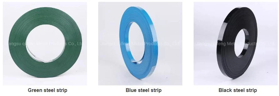 Q235 Q235B Q195 65mn Zinc Coated Hot Dipped Galvanized Mill Carbon Steel Strip Spring Gi High Carbon Steel Packing Blue/Black/Paint/Green/ Steel Flat Strapping